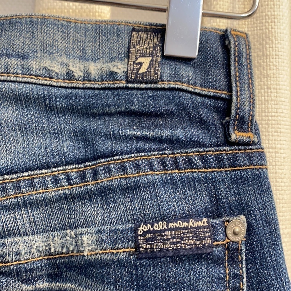 7 For All Mankind Josefina Crop Skinny Jeans 24 - Picture 5 of 8